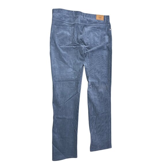Peter Millar Mens Corduroy Pants 36x33 Blue Classic Fit Soft Cotton Blend Comfor - Picture 3 of 8